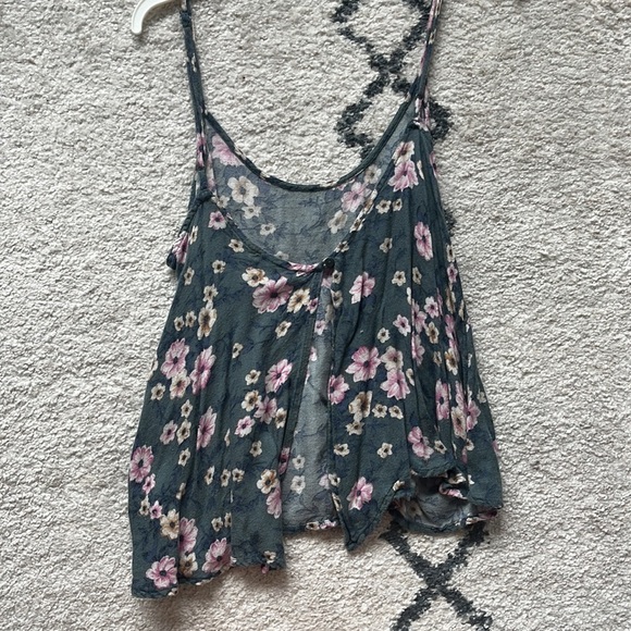 AEO Open Back Floral Blouse - Picture 2 of 7